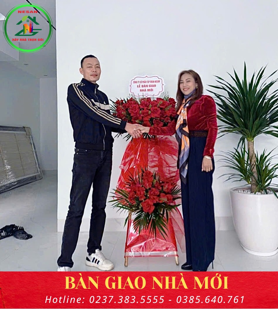 Ngôi nhà hoàn thiện là thành quả của cả quá trình đồng hành, nỗ lực và chăm chút tỉ mỉ trong từng hạng mục thi công.