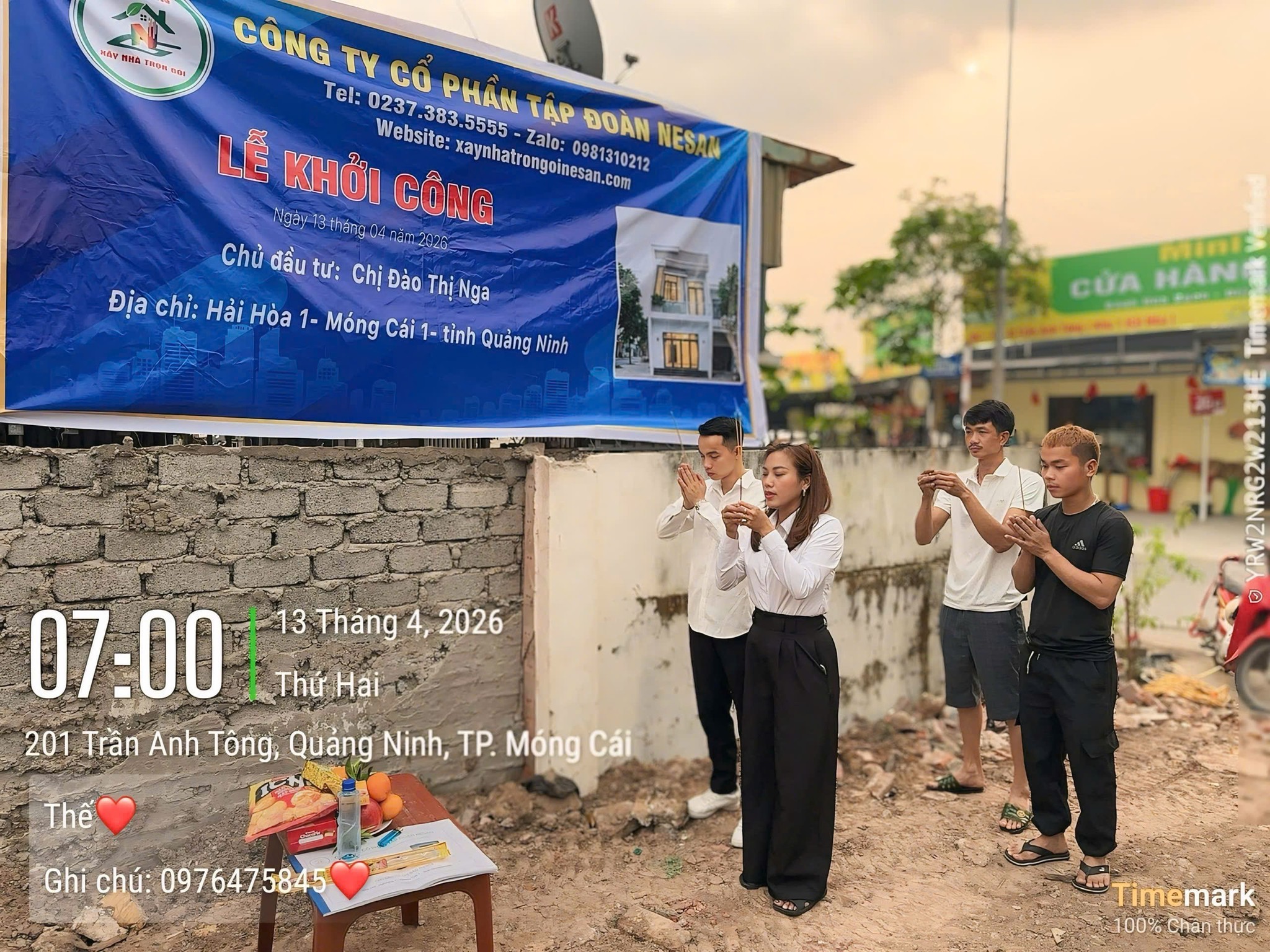 LỄ KHỞI CÔNG CÔNG TRÌNH – MÓNG CÁI, QUẢNG NINH 